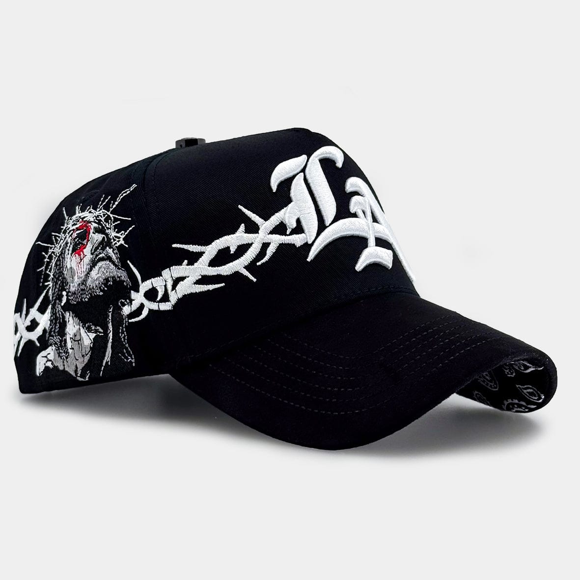 Jesús Cristo Black Snapback – Lumbre Studioz