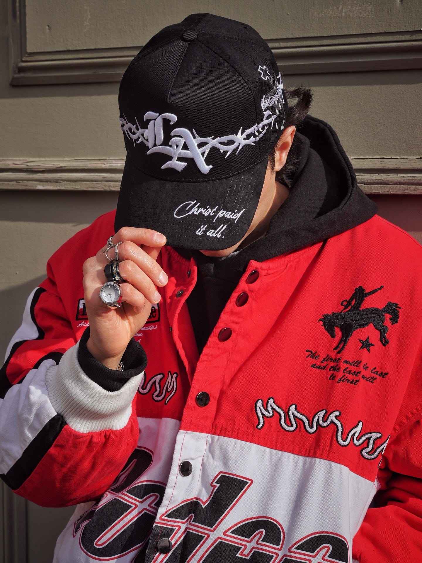 Jesús Cristo Black Snapback – Lumbre Studioz